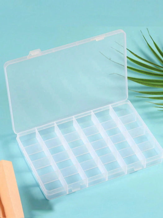 1 joyero elegante y transparente, caja de almacenamiento de plástico multifuncional - Quierox - Tienda Online
