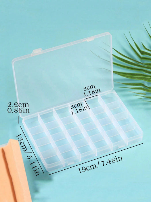 1 joyero elegante y transparente, caja de almacenamiento de plástico multifuncional - Quierox - Tienda Online