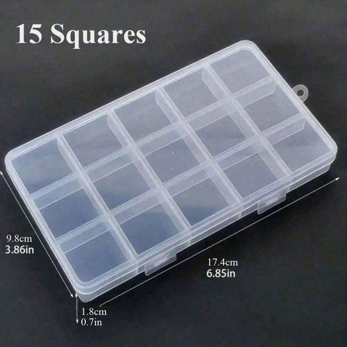1 joyero elegante y transparente, caja de almacenamiento de plástico multifuncional - Quierox - Tienda Online