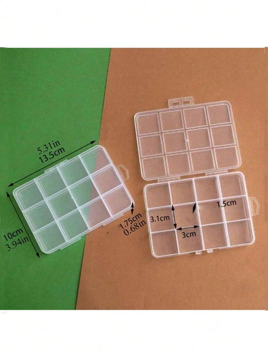 1 joyero elegante y transparente, caja de almacenamiento de plástico multifuncional - Quierox - Tienda Online
