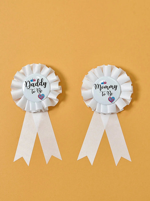 1 juego de 2 pines de solapa para baby shower, insignias para futura mamá o papá - Quierox - Tienda Online