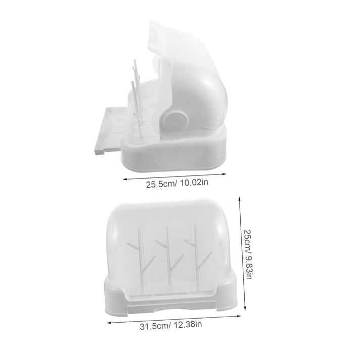 1 juego de estante de secado de botellas con cubierta a prueba de polvo: estante de drenaje - Quierox - Tienda Online