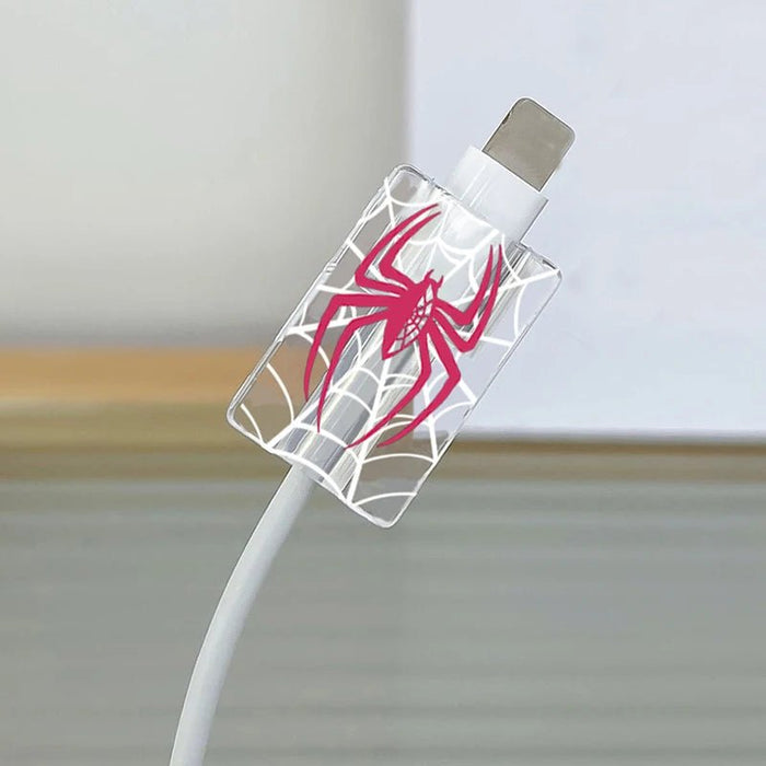 1 juego de funda protectora transparente para cargador de iPhone de 18 W y 20 W, enrollador de cables de datos - Quierox - Tienda Online