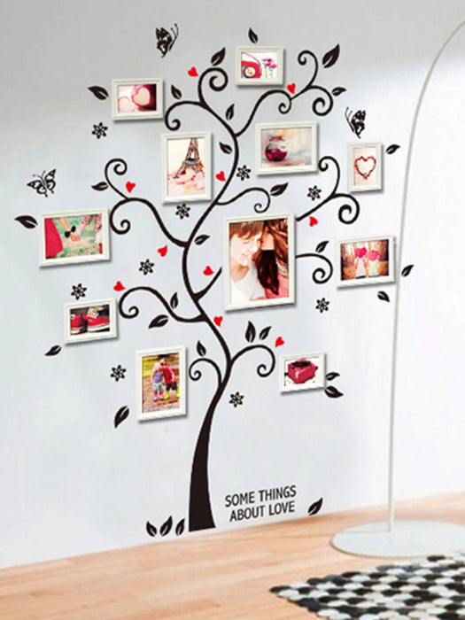1 juego de pegatinas de pared DIY con diseño de árbol de la memoria para marcos de fotos - Quierox - Tienda Online