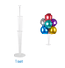 1 juego de soporte para globos con poste, taza y placa base, marco de decoración para centro de mesa - Quierox - Tienda Online