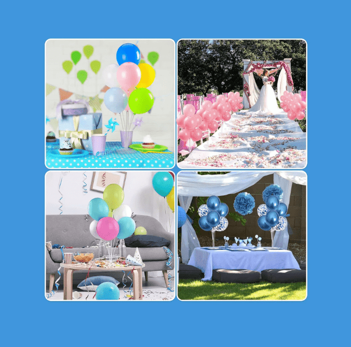 1 juego de soporte para globos con poste, taza y placa base, marco de decoración para centro de mesa - Quierox - Tienda Online