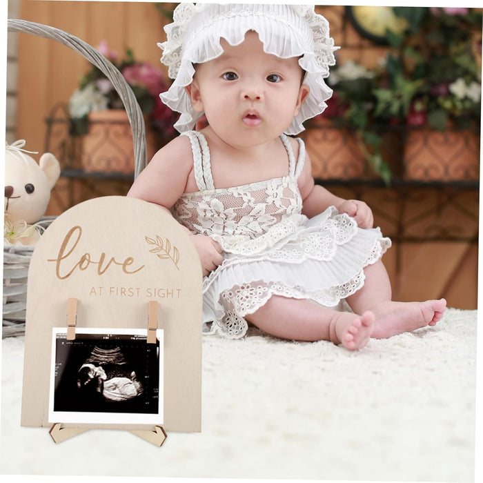 1 Juego Marco de fotos ultrasónico de madera Hola bebés - Quierox - Tienda Online