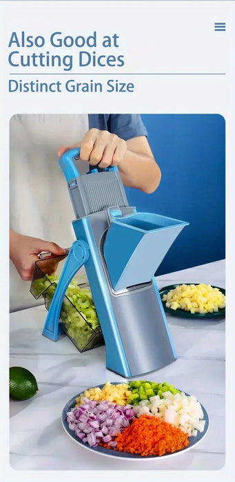 1 juego multifuncional de cortador y rallador de frutas y verduras: pica, ralla y rebana - Quierox - Tienda Online