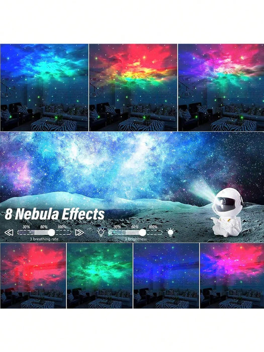 1 lámpara de noche con proyección de estrellas de astronauta - Quierox - Tienda Online