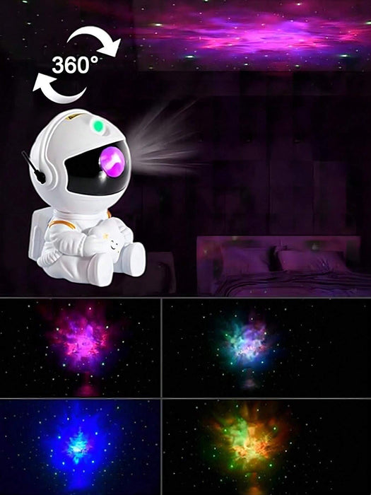 1 lámpara de noche con proyección de estrellas de astronauta - Quierox - Tienda Online