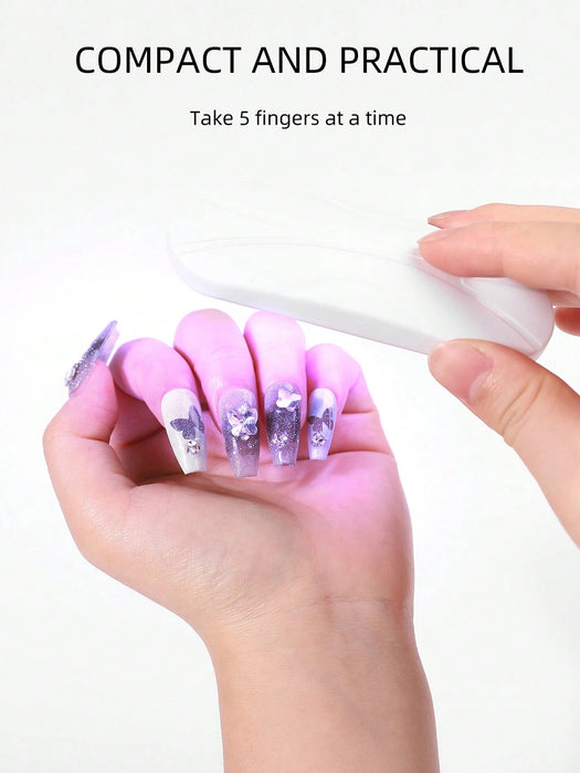 1 lámpara secadora de uñas con esmalte en gel, LED UV mini de 6 W - Quierox - Tienda Online