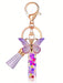 1 llavero con inicial de la letra Y para mujer, borla de mariposa morada - Quierox - Tienda Online