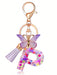 1 llavero con inicial de la letra Y para mujer, borla de mariposa morada - Quierox - Tienda Online