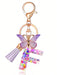 1 llavero con inicial de la letra Y para mujer, borla de mariposa morada - Quierox - Tienda Online