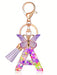 1 llavero con inicial de la letra Y para mujer, borla de mariposa morada - Quierox - Tienda Online