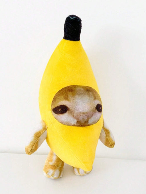 1 llavero creativo y divertido con forma de gato banana/colgante con forma de gato - Quierox - Tienda Online