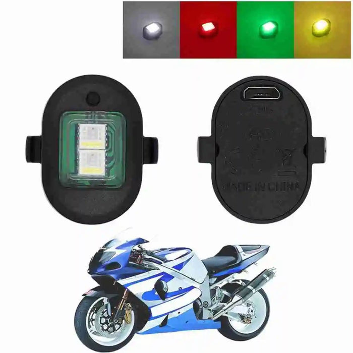 1 Luz de advertencia anticolisión LED Universal, luz intermitente de 7 colores, para motocicletas - Quierox - Tienda Online