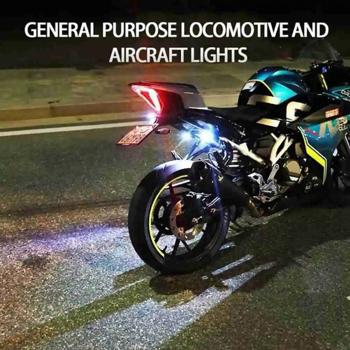 1 Luz de advertencia anticolisión LED Universal, luz intermitente de 7 colores, para motocicletas - Quierox - Tienda Online