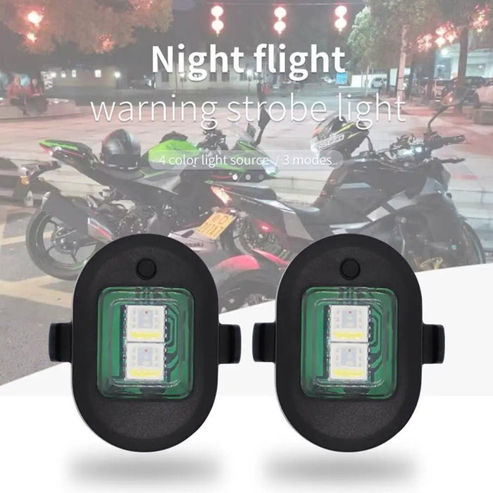 1 Luz de advertencia anticolisión LED Universal, luz intermitente de 7 colores, para motocicletas - Quierox - Tienda Online