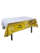 1 mantel desechable de plástico impermeable con texto impreso en inglés para fiestas - Quierox - Tienda Online