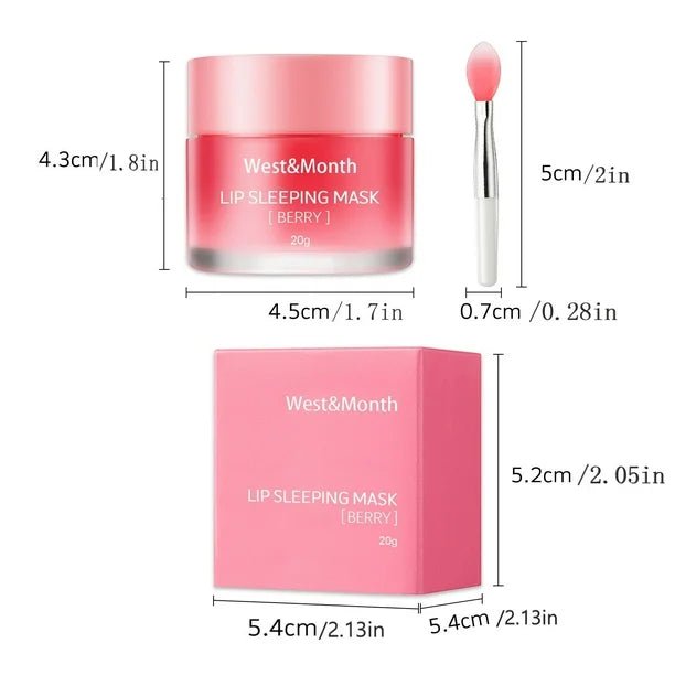 1 mascarilla labial nocturna, bálsamo labial hidratante - Quierox - Tienda Online