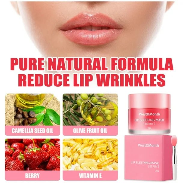 1 mascarilla labial nocturna, bálsamo labial hidratante - Quierox - Tienda Online