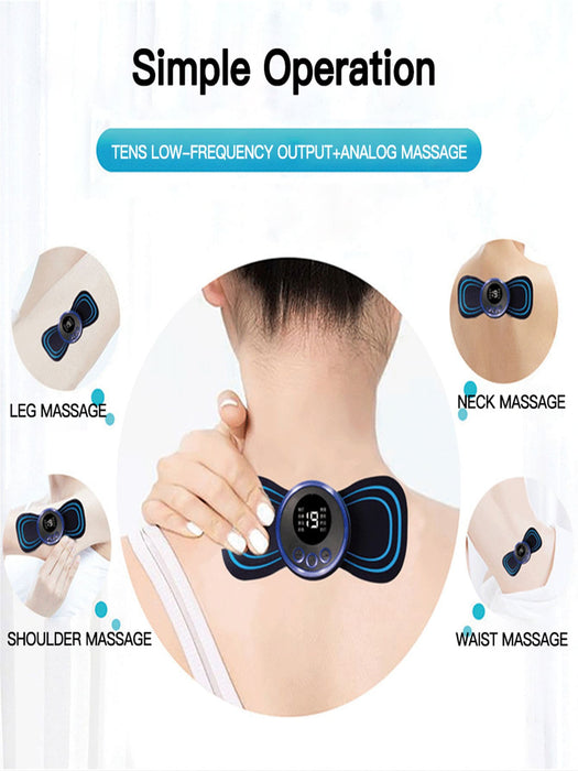 1 Mini masajeador eléctrico de cuello, Máquina portátil para aliviar el estrés - Quierox - Tienda Online