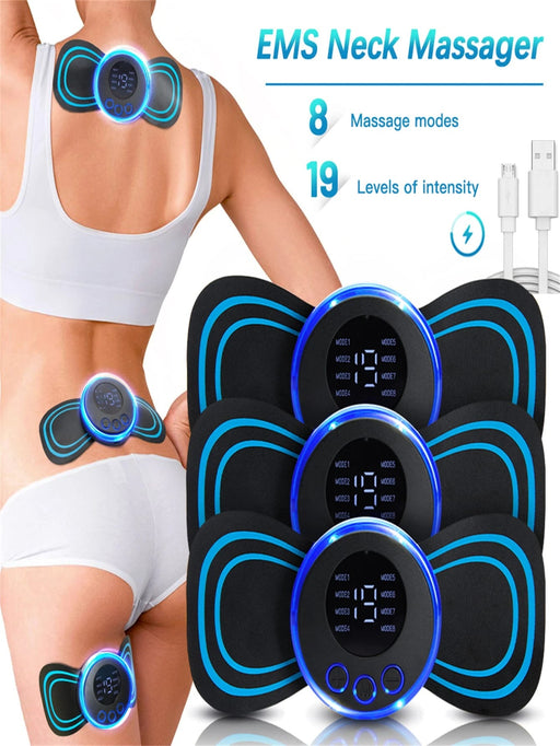 1 Mini masajeador eléctrico de cuello, Máquina portátil para aliviar el estrés - Quierox - Tienda Online