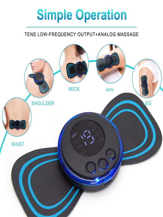 1 Mini masajeador eléctrico de cuello, Máquina portátil para aliviar el estrés - Quierox - Tienda Online