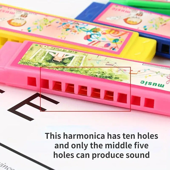 1 Miniharmónica para Niños, Instrumento Musical de Plástico, Favoritos de Fiesta - Quierox - Tienda Online