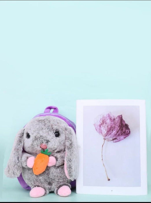 1 mochila de peluche bonita, mochila de dibujos animados para niña, mochilas mullidas - Quierox - Tienda Online