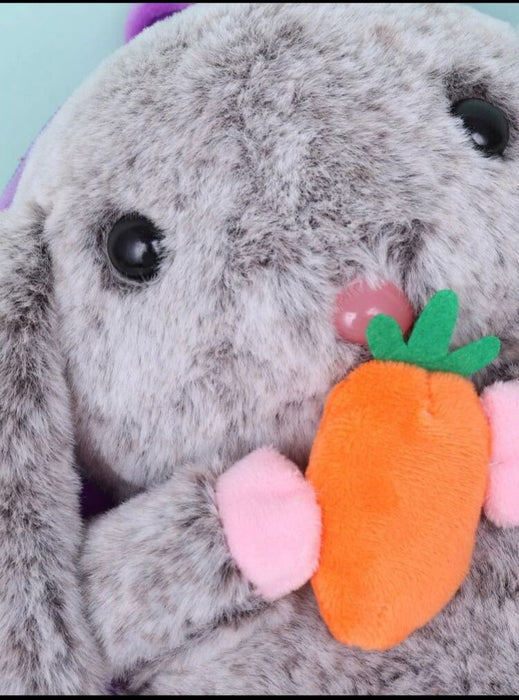 1 mochila de peluche bonita, mochila de dibujos animados para niña, mochilas mullidas - Quierox - Tienda Online