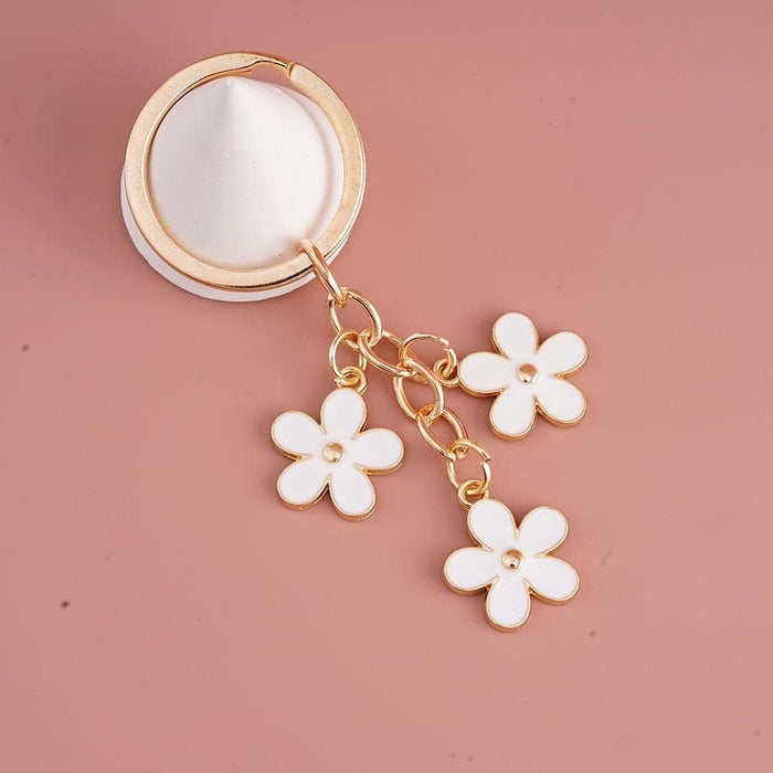 1 paquete de colgantes de flores, llavero de metal, cadena de flores lindas - Quierox - Tienda Online