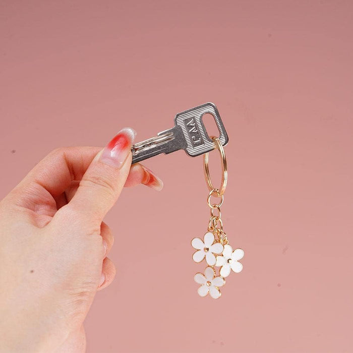 1 paquete de colgantes de flores, llavero de metal, cadena de flores lindas - Quierox - Tienda Online