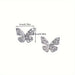 1 par aretes estilo vintage delicados pequeños de mariposa - Quierox - Tienda Online