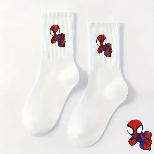 1 Par Calcetines de Spider - Man de Marvel para niños, color blanco - Quierox - Tienda Online