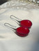 1 par de aretes con forma de gota de agua roja de fiesta para mujeres - Quierox - Tienda Online