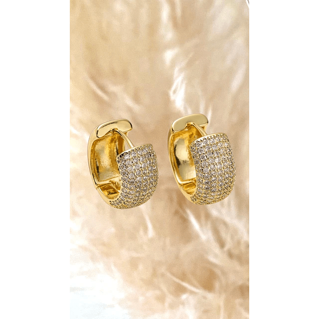 1 par de Argollas con diamantes de imitación para mujer - Quierox - Tienda Online