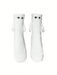 1 par de calcetines blancos magnéticos con diseño de pareja tomada de la mano - Quierox - Tienda Online