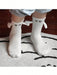 1 par de calcetines blancos magnéticos con diseño de pareja tomada de la mano - Quierox - Tienda Online