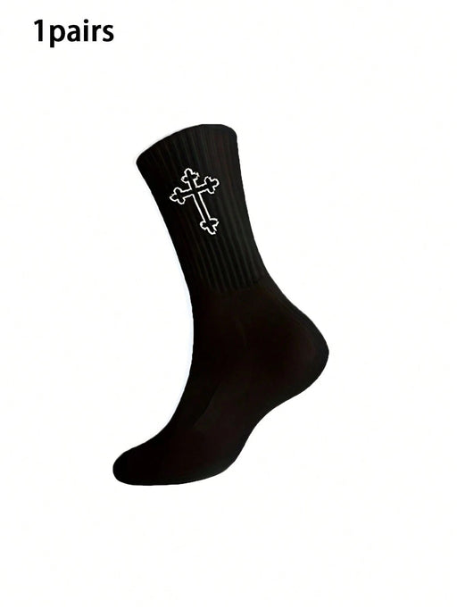 1 par de calcetines versátiles y cómodos a media pantorrilla para hombre - Quierox - Tienda Online