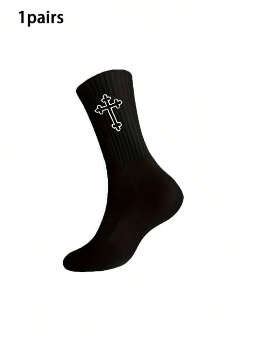 1 par de calcetines versátiles y cómodos a media pantorrilla para hombre - Quierox - Tienda Online