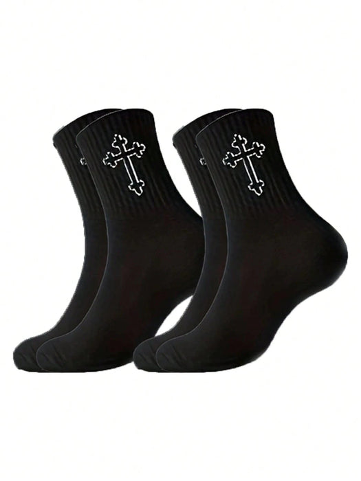 1 par de calcetines versátiles y cómodos a media pantorrilla para hombre - Quierox - Tienda Online