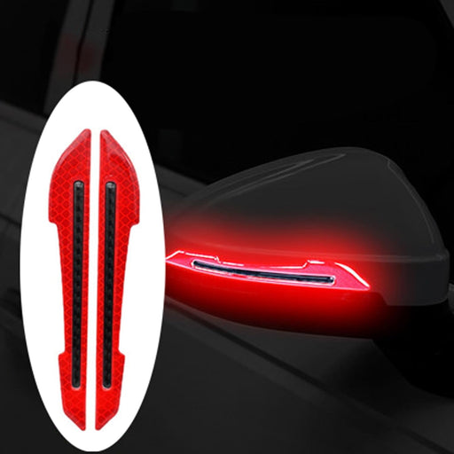 1 par de calcomanías de advertencia para espejo de automóvil, tiras reflectantes de advertencia de seguridad anticolisión - Quierox - Tienda Online