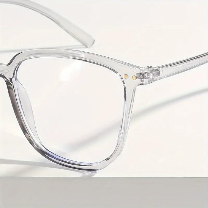 1 Par de Gafas Cuadradas de PC de Montura Completa sin Receta - Quierox - Tienda Online