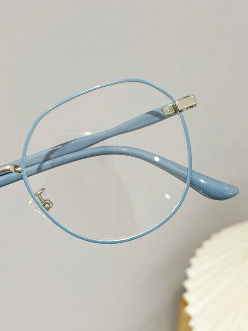 1 par de gafas redondas para mujer con lentes transparentes, antifatiga visual. - Quierox - Tienda Online