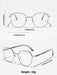 1 par de gafas redondas para mujer con lentes transparentes, antifatiga visual. - Quierox - Tienda Online
