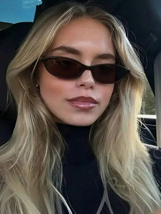 1 par de gafas vintage ovaladas de montura pequeña para mujer, elegantes y de alta gama - Quierox - Tienda Online