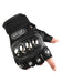 1 Par De Guantes De Moto De Medio Dedo Sin Dedos Con Carcasa De Mano - Quierox - Tienda Online