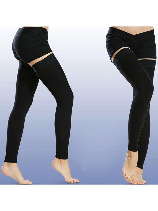 1 par de mangas de compresión hasta el muslo para mujer, accesorios de fitness - Quierox - Tienda Online
